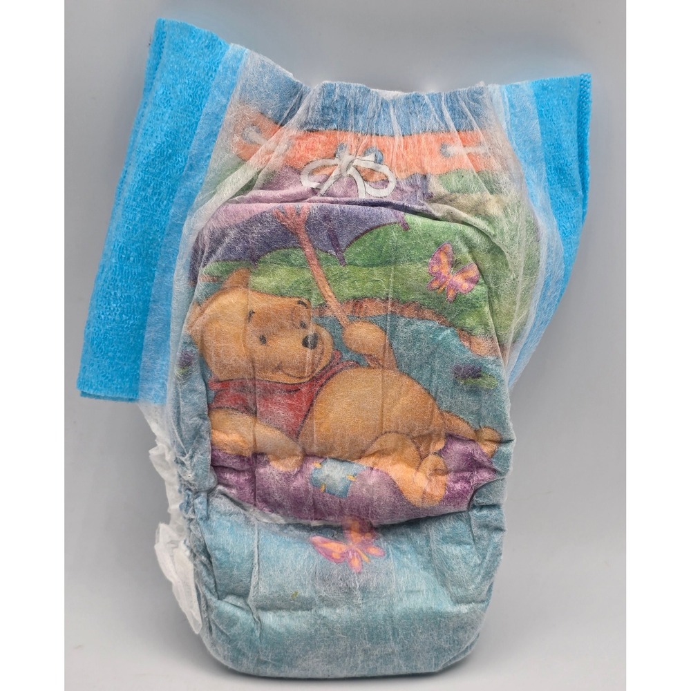Y2K Huggies Little Swimmers Baby Size S Winnie The Pooh Tigger Swim Diaper